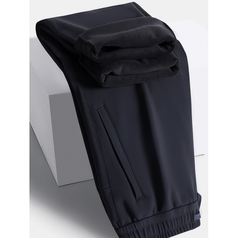 Pantalones al aire libre para hombres rectos pantalones de invierno ocio calentamiento transpirable infrarrojo lejano calentamiento pantalones deportivos de lana