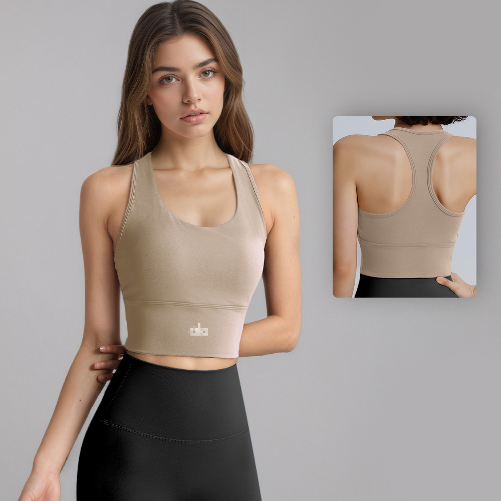 Sports Bra Widened Yoga Bra Vest with Cup Running Fitness Low-Intensity Suspender Top Alo Same Style