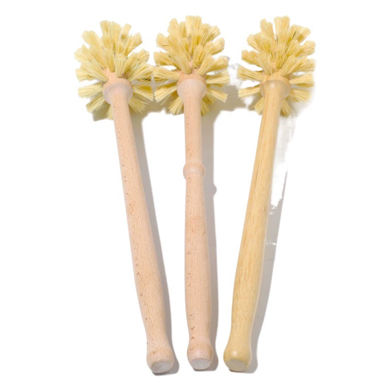 Внешняя торговля поставка деревянной туалетной щетки охрана окружающей среды бук сизаль материал Чистящая Щетка с длинной ручкой Чистящая Щетка Бытовая
