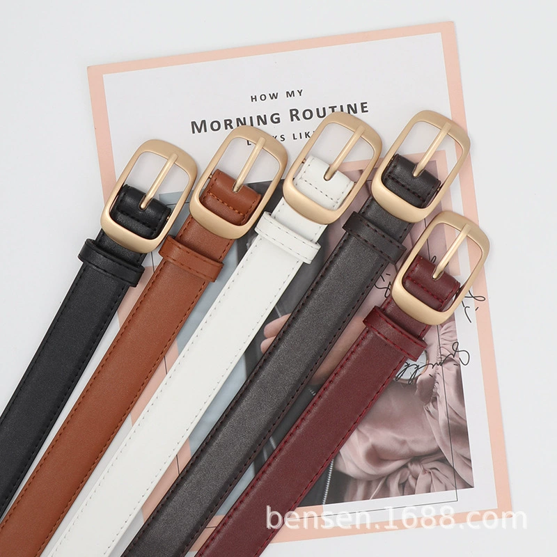 Черный пояс Женский Универсальный 2023 новый ремень женский с пряжкой на булавке модные декоративные джинсы с в наличии оптом