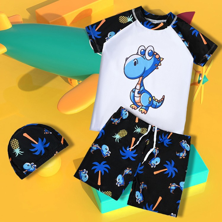 Boys Swimsuit Swimming Goggles Swimming suit Little Boy Sun Protection Quick-drying Split Swimsuit Seaside Beach Swimsuit suit