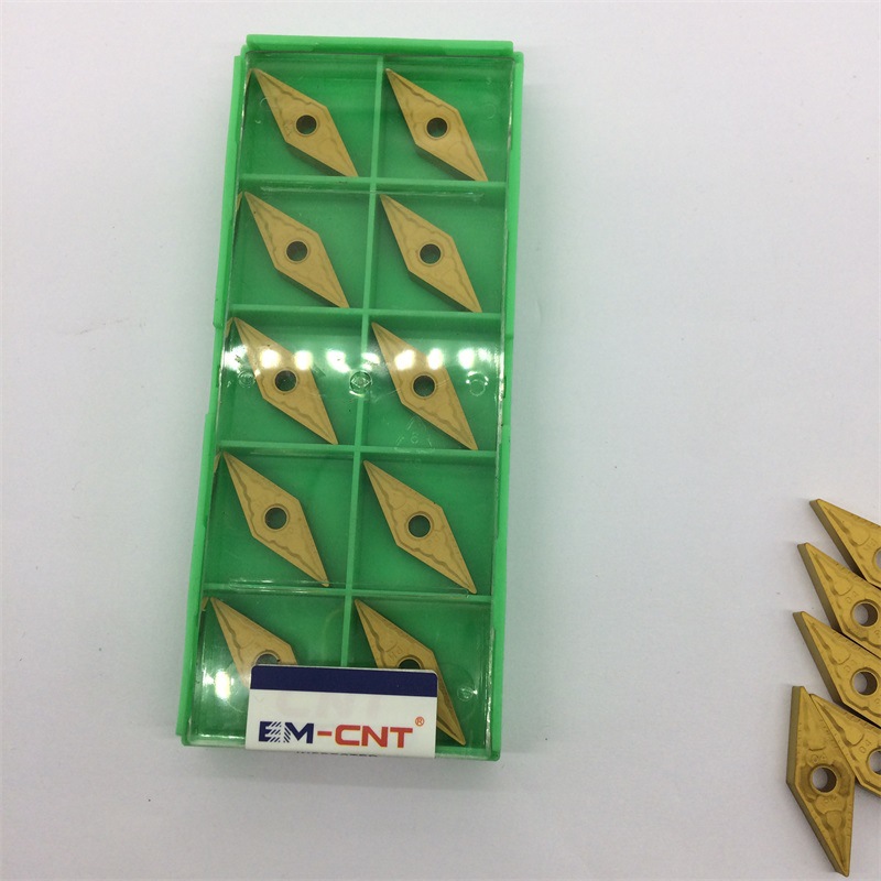 CNT钢材刀片 VNMG160408-PM P251金色涂层数控车刀片VBMT车刀片