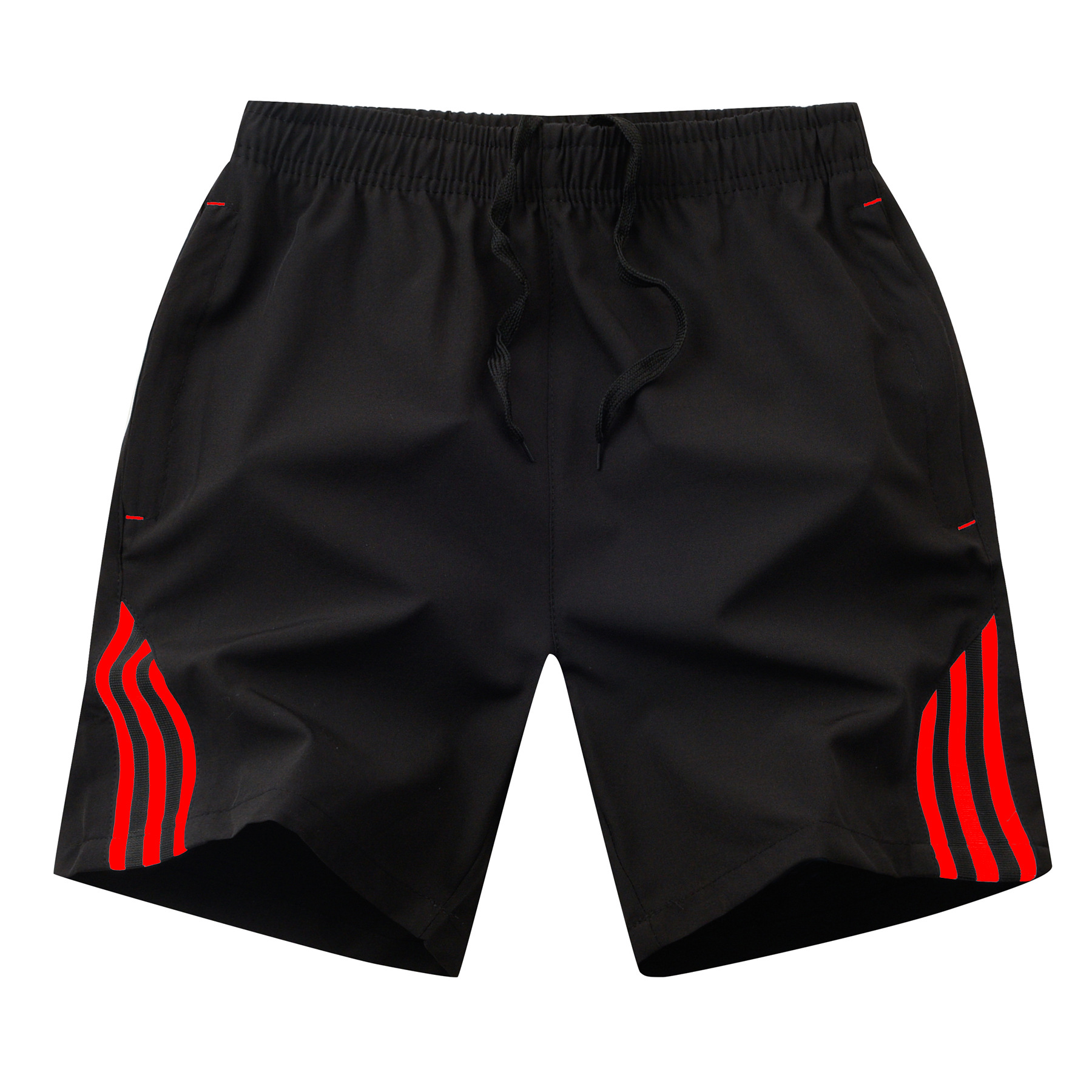 Cross-border 5XL - 8X tres barras pantalones cortos de verano delgados sueltos pantalones deportivos casuales de verano para hombres