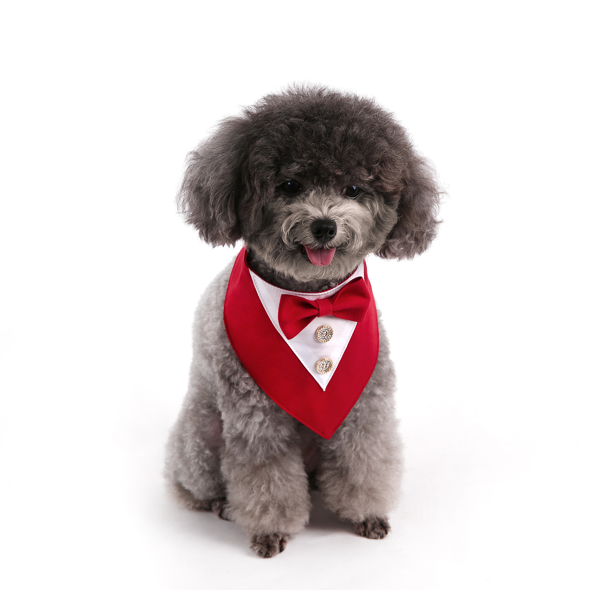 Navidad Año Nuevo Spot transfronterizo boda británica trajes toallas para mascotas bufandas perros velcro toallas para mascotas triángulos