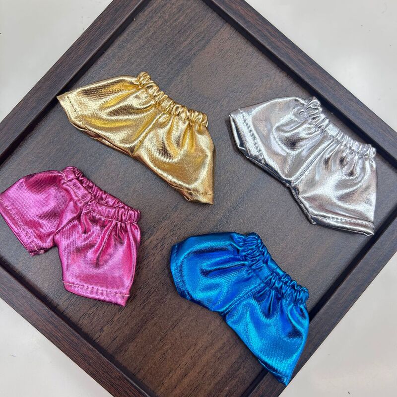First, Second, and Third Generation Labubu Clothes Colorful Shorts 10cm Doll Clothes Pendant Replacement Pants Accessories Kt Doll