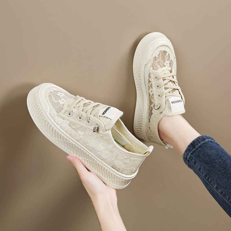 2025 Summer Ins Dad Shoes for Women, Lace-Up Casual Shoes, Versatile Mesh Shoes, Soft-Soled Running Sneakers, Lightweight Sports Shoes