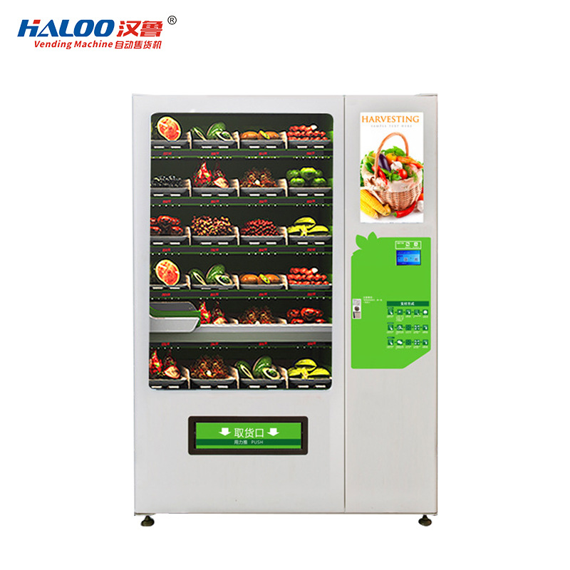 Máquina Expendedora de verduras no tripulada máquina de compras de verduras pista de frutas canal de carga Envío de elevación máquina expendedora de pantalla táctil