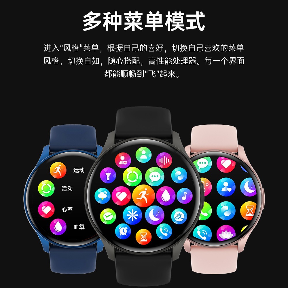 Reloj Inteligente con Pantalla Redonda zw60, Llamadas Bluetooth, Monitor de Ritmo Cardíaco, Monitorización de Salud, Pulsera Deportiva para Mujer ⌚