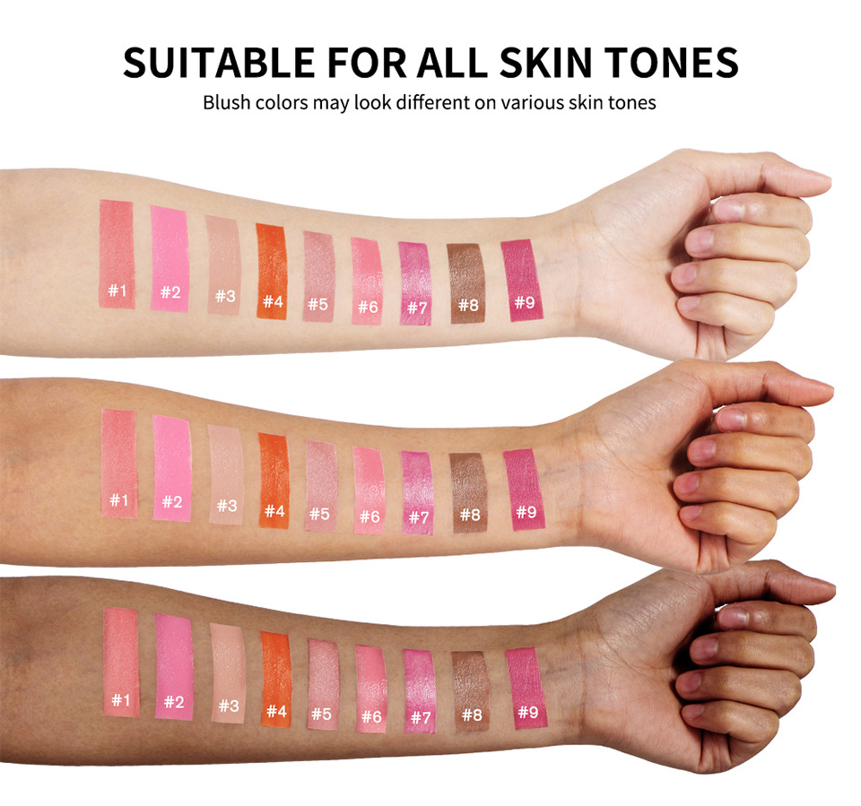Lakerain Nine-color Liquid Blush is a natural, dazzling, long-lasting matte, smooth and delicate contour blush undefined