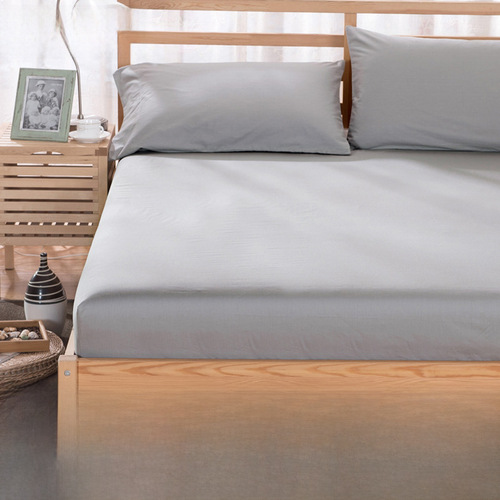 Pure Color Polyester Cotton Bedspread Mattress Protector Sheet Bed Cover Dust Cover 1.5, 1.8 Protector