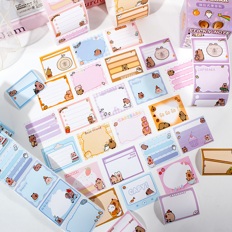 Las notas adhesivas extraíbles de Kapibala, las notas adhesivas que se pueden rasgar de alto valor, la corrección de preguntas incorrectas de la escuela primaria, las notas que se pueden escribir