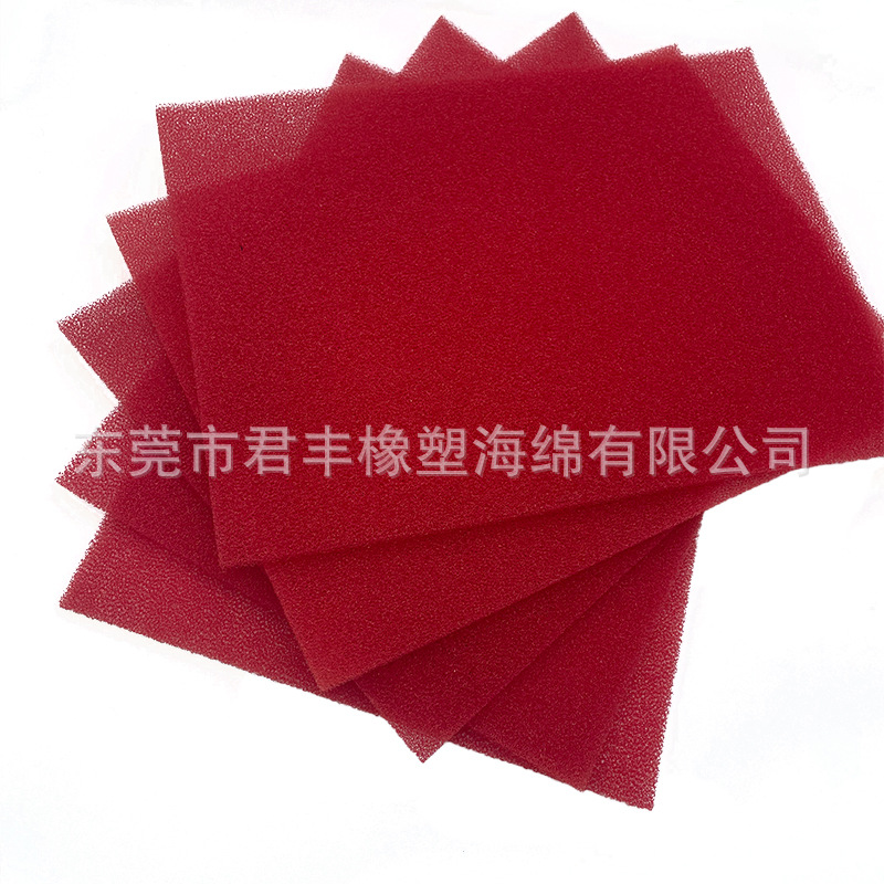 水果蔬菜保鲜沥水冰箱抽屉透气海绵垫 冷柜防滑红色过滤海绵垫