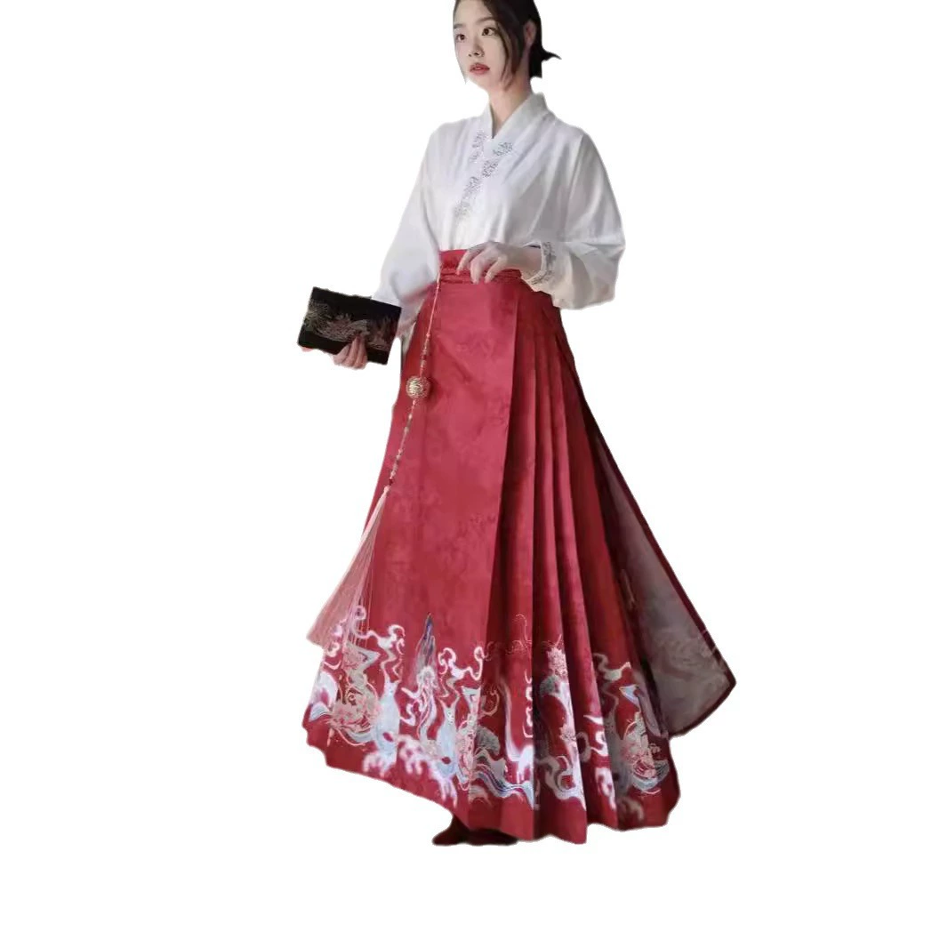 Genuine Hanfu for adults, Chinese airplane, set, fox, Chinese style