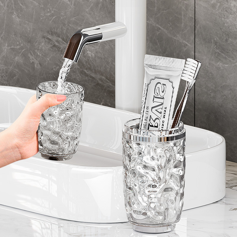 Patrón glaciar taza de lavado de viaje cepillo de dientes pasta de dientes taza de diente portátil taza de almacenamiento traje de viaje enjuague bucal taza