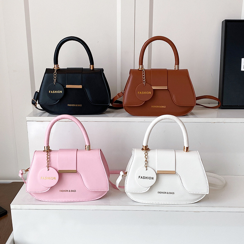 2025 Autumn Large Capacity Casual New Fashion Texture Retro Niche Solid Color Casual Crossbody Shoulder Small Square Bag