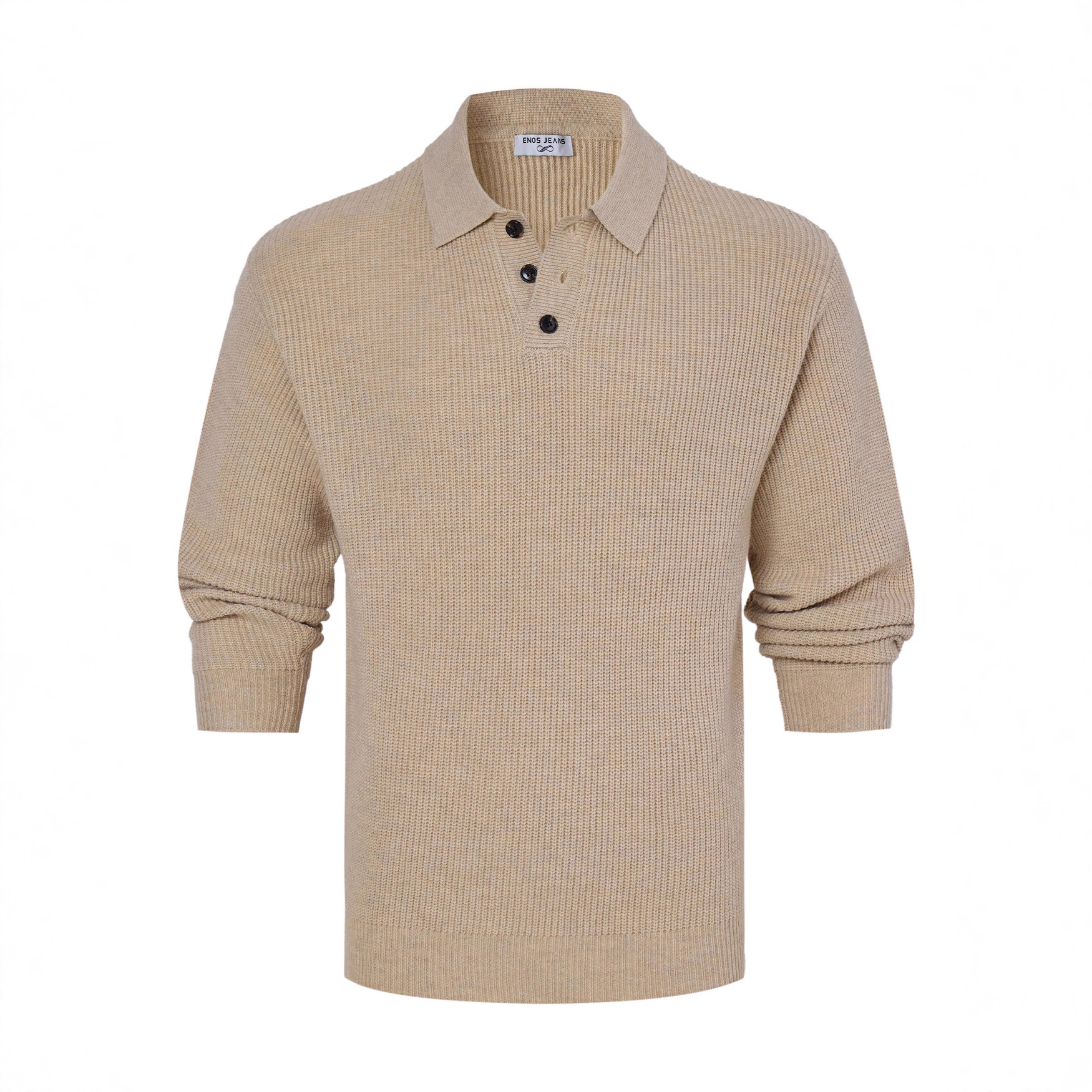 Nuevo otoño invierno transfronterizo nuevo negocio británico retro maduro jersey cardigan chaqueta de cuello chaqueta suéter de hombre