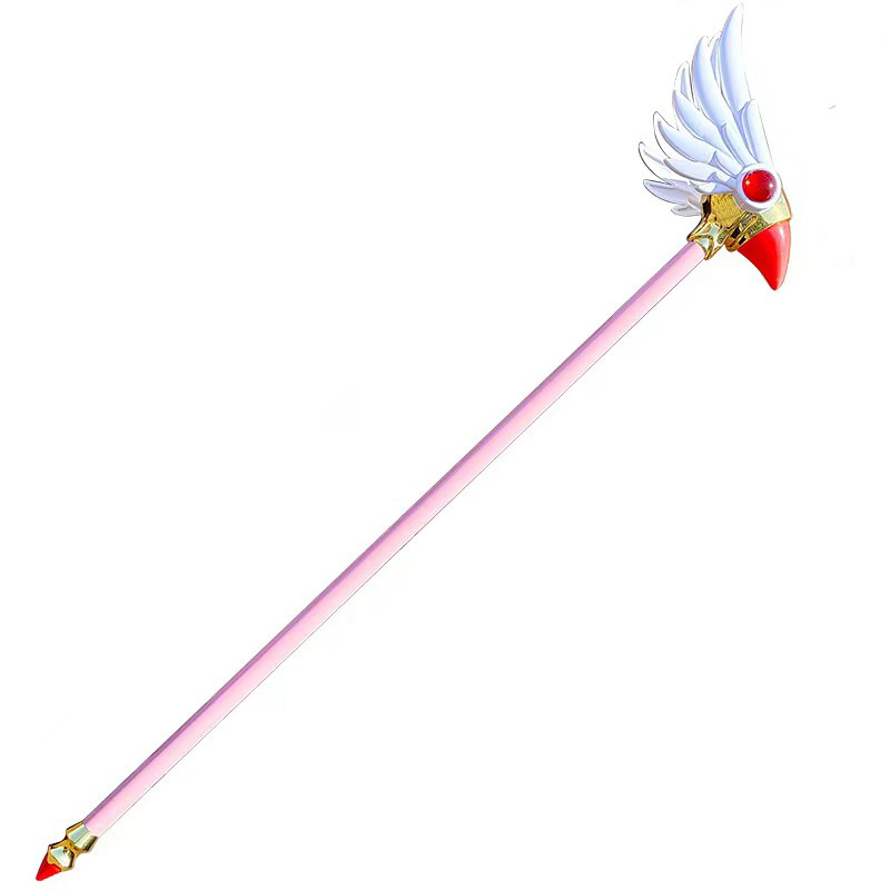 カードキャプターさくら 魔法の杖 フィギュア ガールさくら コスプレ 鳥の頭の杖 スタードリームの杖 さくら伸縮杖|undefined