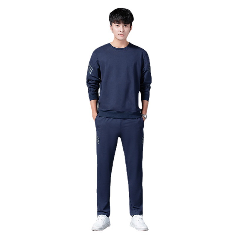 Otoño 2021 traje casual de los hombres primavera y otoño moda coreana más tamaño traje suelto a juego ropa guapa ropa de hombre