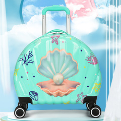 Manufacturer wholesale new cartoon cute children's shell trolley case universal wheel short-distance travel case portable cosmetic case