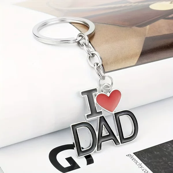 European and American jewelry new family key chain DAD MOM MAMA PAPA love key chain pendant