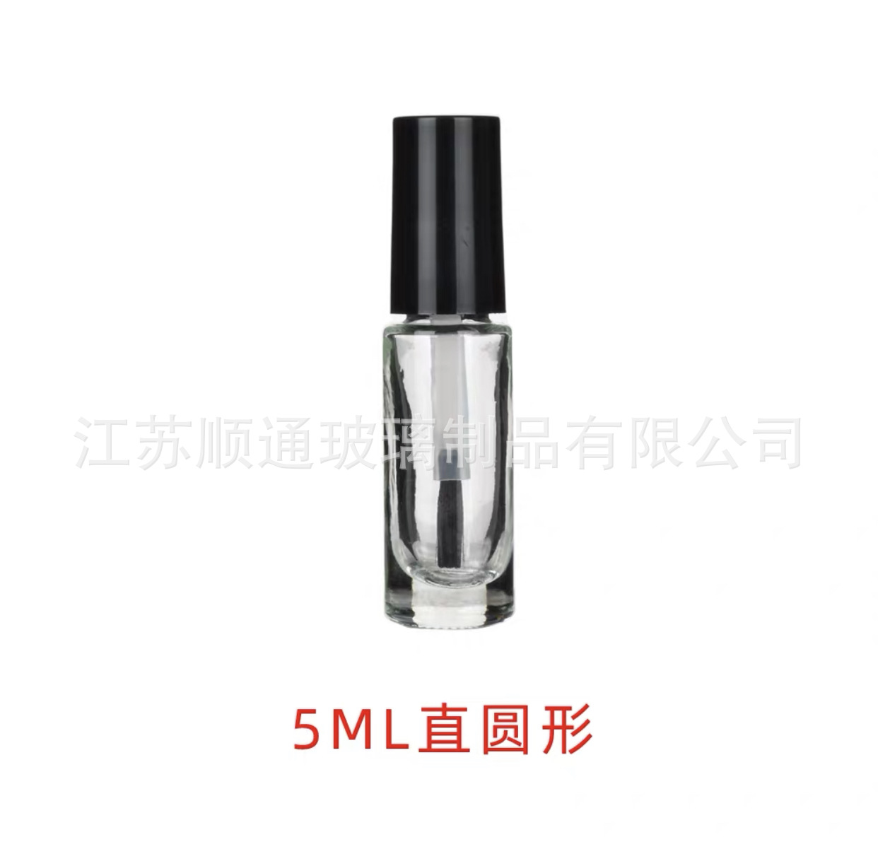 Botellas Vidrio para Esmalte 5–15 ml — Con Brocha (Transparente)