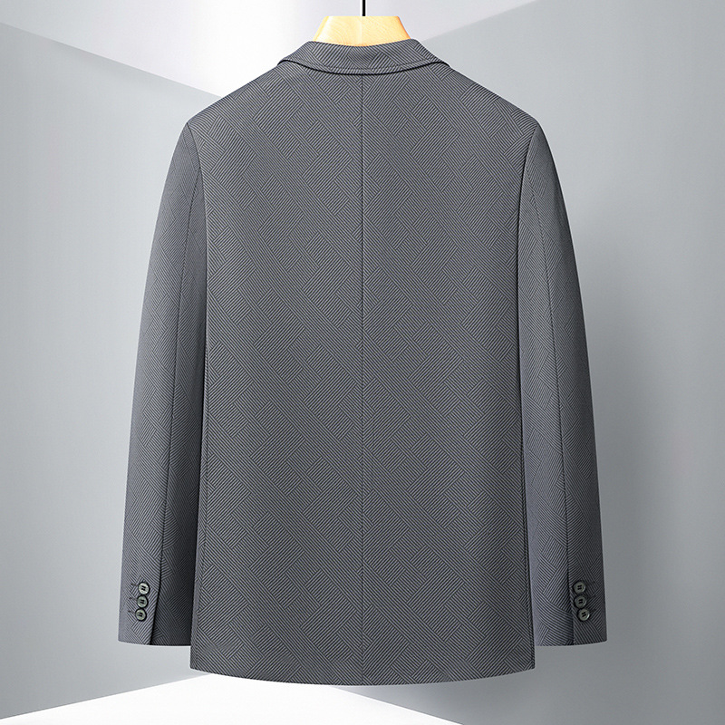 Spring thin elastic solid color classic suit jacket for leisure