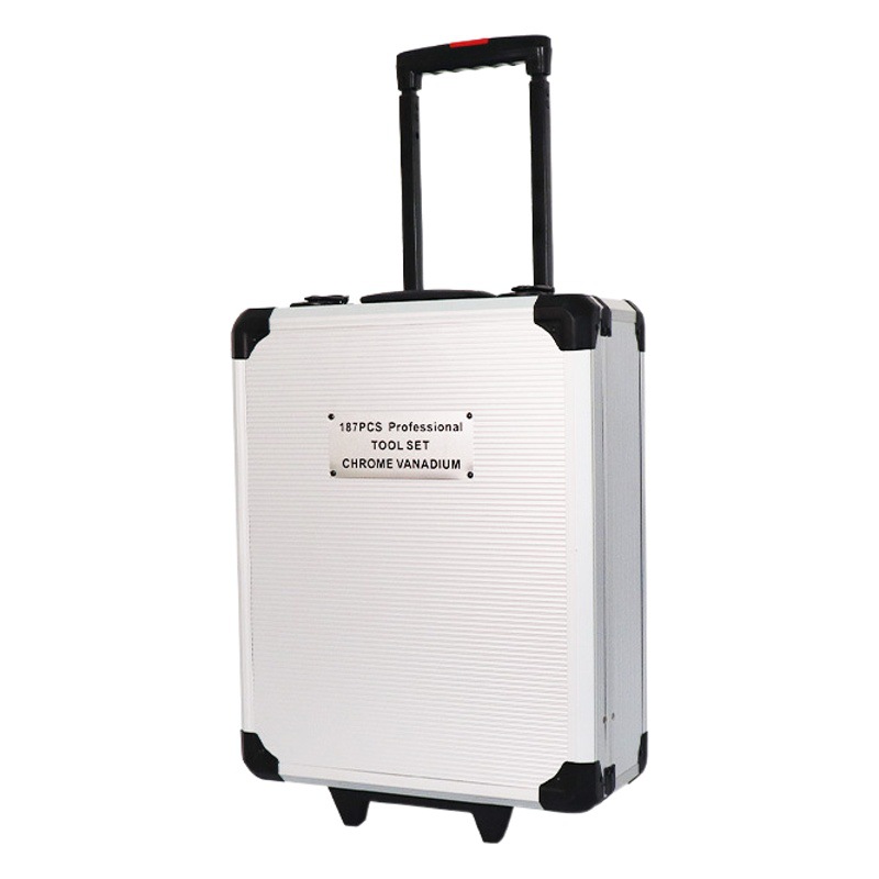 Venta al por mayor 186 piezas hogar auto reparación Auto protección/mantenimiento industrial multi-funcional hardware Herramientas carro caso combinación traje de inversión