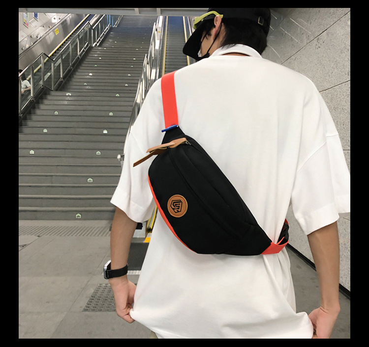 Simple and sporty trendy brand chest bags for both men and women, student waist bags, large-capacity niche single-shoulder bags, crossbody bags for women undefined