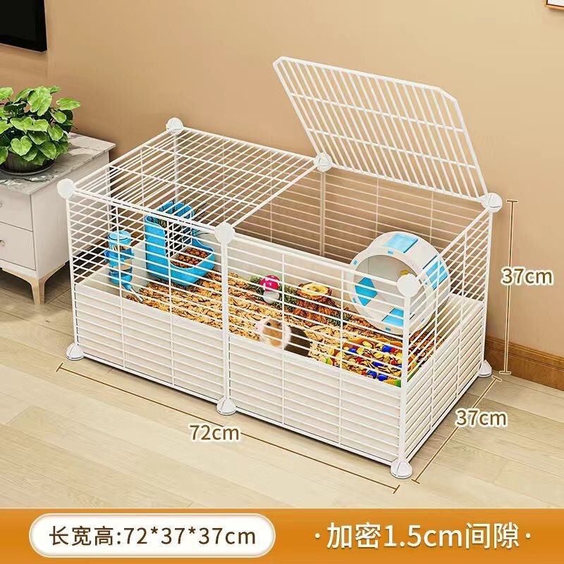 ハムスターケージ、特大高級ヴィラ、お手入れ簡単引き出し式ゴールデンベア、ハムスター専用造園飼育箱|undefined