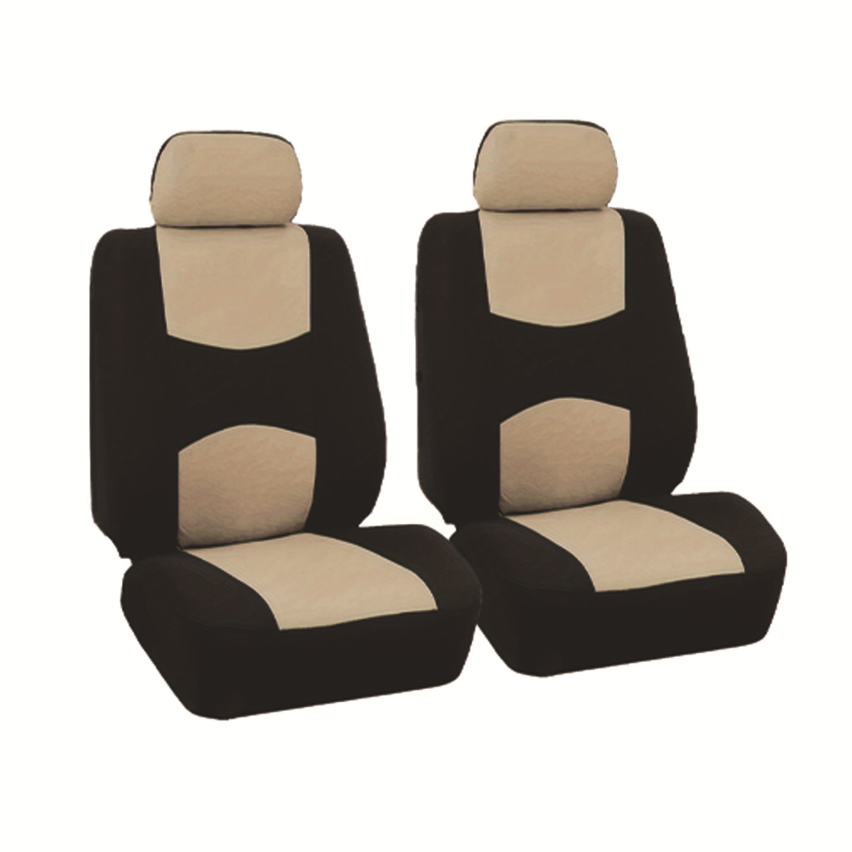 Fundas universales de tela para asientos de coche, superventas transfronterizas, diseño sencillo con bloques de color, fundas de cojín suaves y cómodas al por mayor.