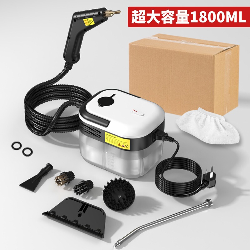 1800ml Ultra-Large Capacity High-Temperature Steam Cleaner, Easy to Operate, Small Household Air Conditioner, Kitchen Range Hood, Quick Heating