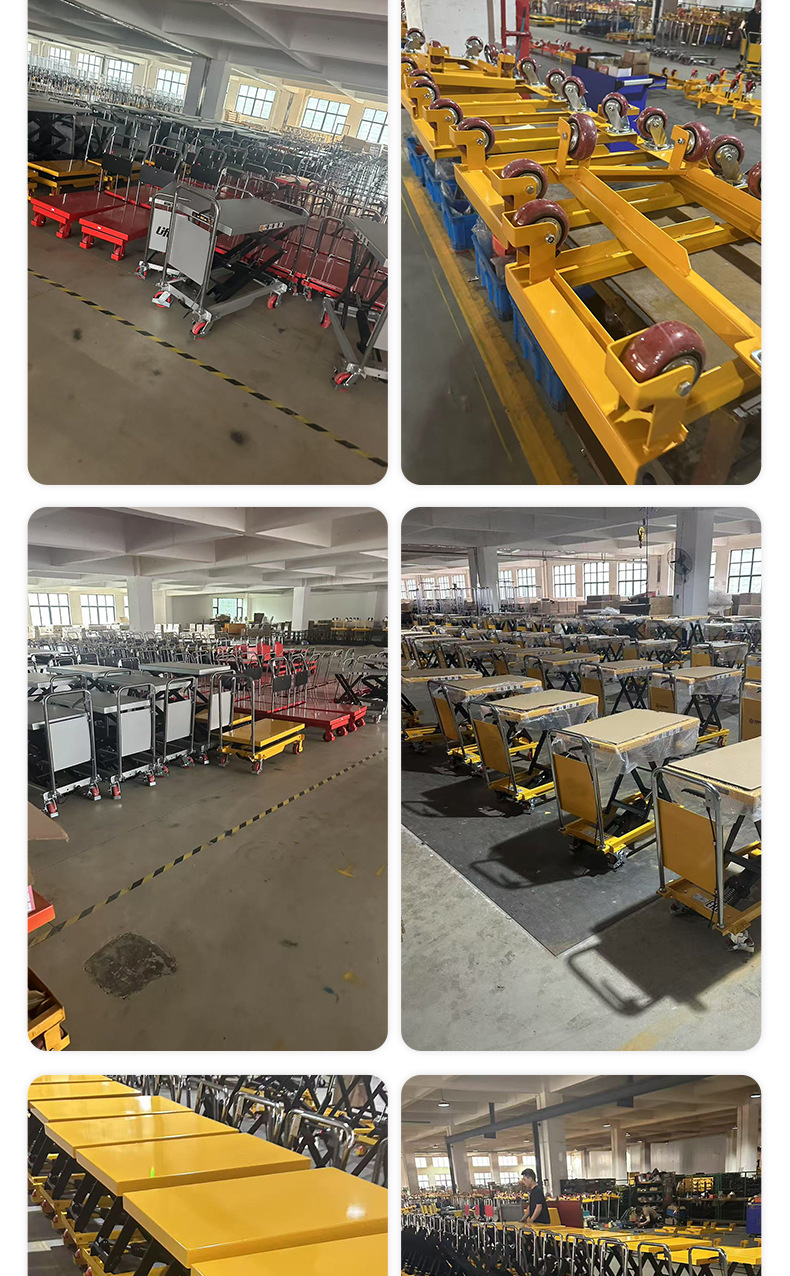 Yuying Manual Hydraulic Lift Platform Truck Mobile Electric Lift Small Lift Simple Trolley