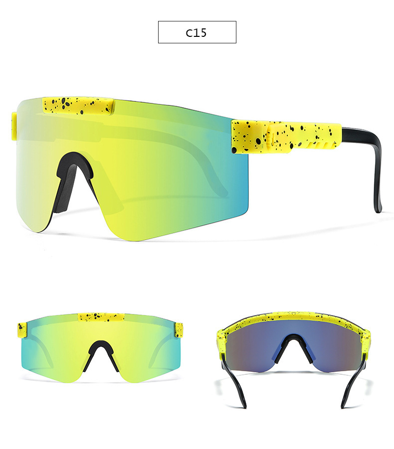 Casual Gradient Color PC UV400 Protection Biker Frameless Sports frame Sunglasses display picture 22