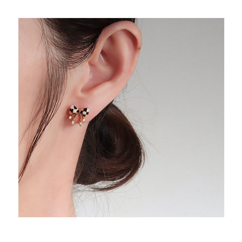 All Seasons Season 1 Pair 18K Gold Plated 925 Sterling Silver 925 Sterling Silver Earrings Bow Knot Ear Studs