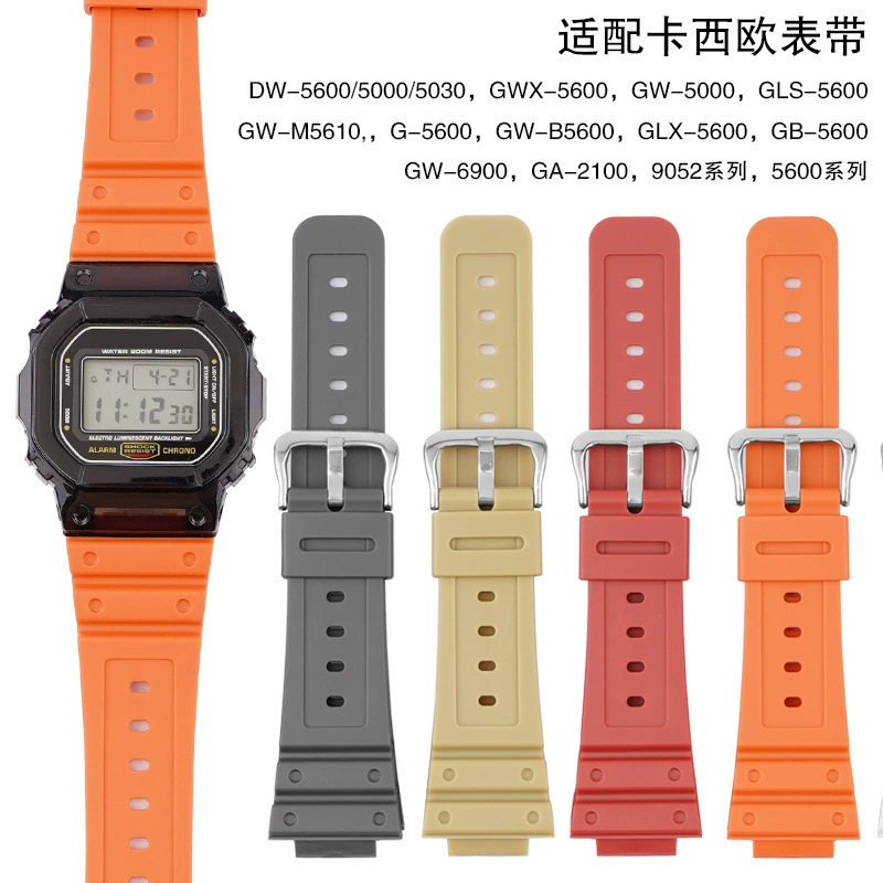 Сменный ремешок для часов Casio DW-6900/GW-M5610/DW-5600E, модифицированные аксессуары, цветной ремешок из ТПУ