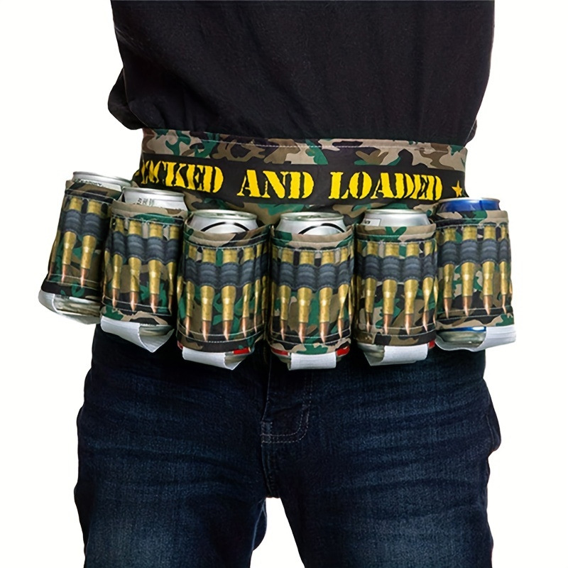 Novela soporte de bebida cinturón de cerveza creativo fiesta de picnic cinturón de bebida Festival de cerveza delantal