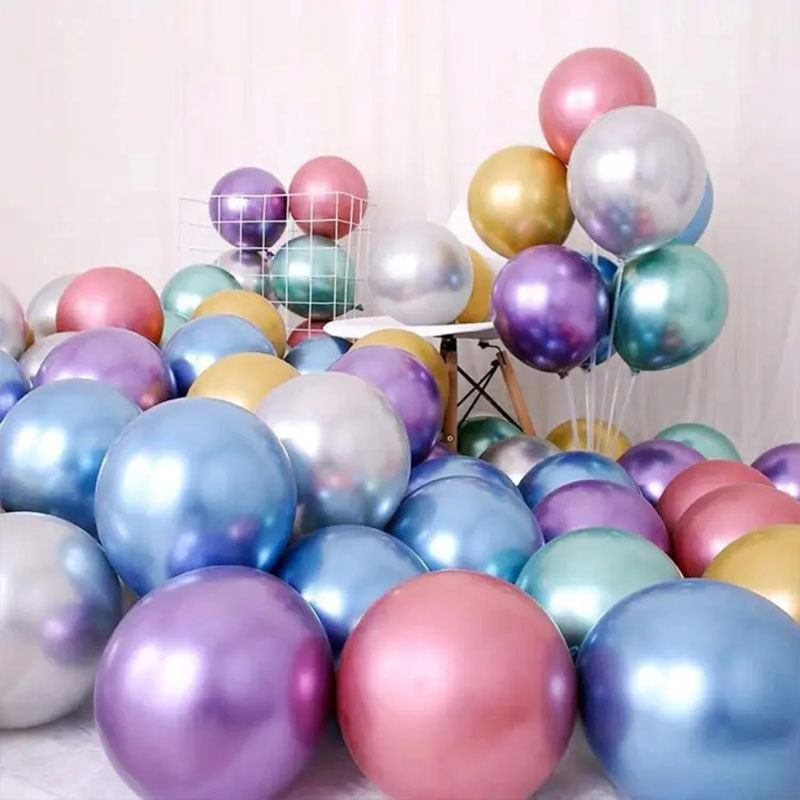 Globos de metal/látex redondos (5"/10"/12"/18") para bodas y cumpleaños al por mayor image 3