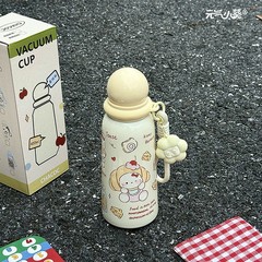 新款可爱卡通可爱水杯学生简约小众不撞款316不锈钢便携式保温杯