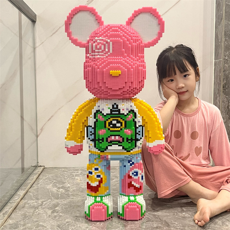 Хаоу Лесень Hello kitty, конструктор высокой сложности, головоломка, игрушка, маленькие частицы, оптовая продажа