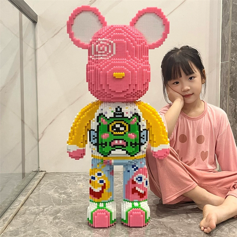 Хаоу Лесень Hello kitty, конструктор высокой сложности, головоломка, игрушка, маленькие частицы, оптовая продажа