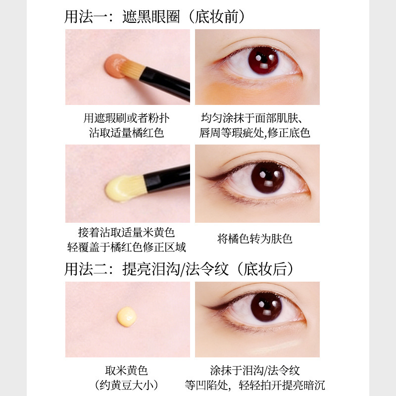 Conjunto de control de aceite líquido de dos colores para los ojos, bloqueador de la piel, bloqueador de lacrimal, marca de acné, fabricante de rejuvenecimiento de la piel