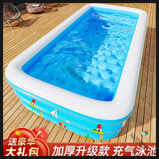 Inflatable Swimming Pool for Children, Thick, Durable, Household Pool for Adults, Extra Large and Thick, Baby and Baby