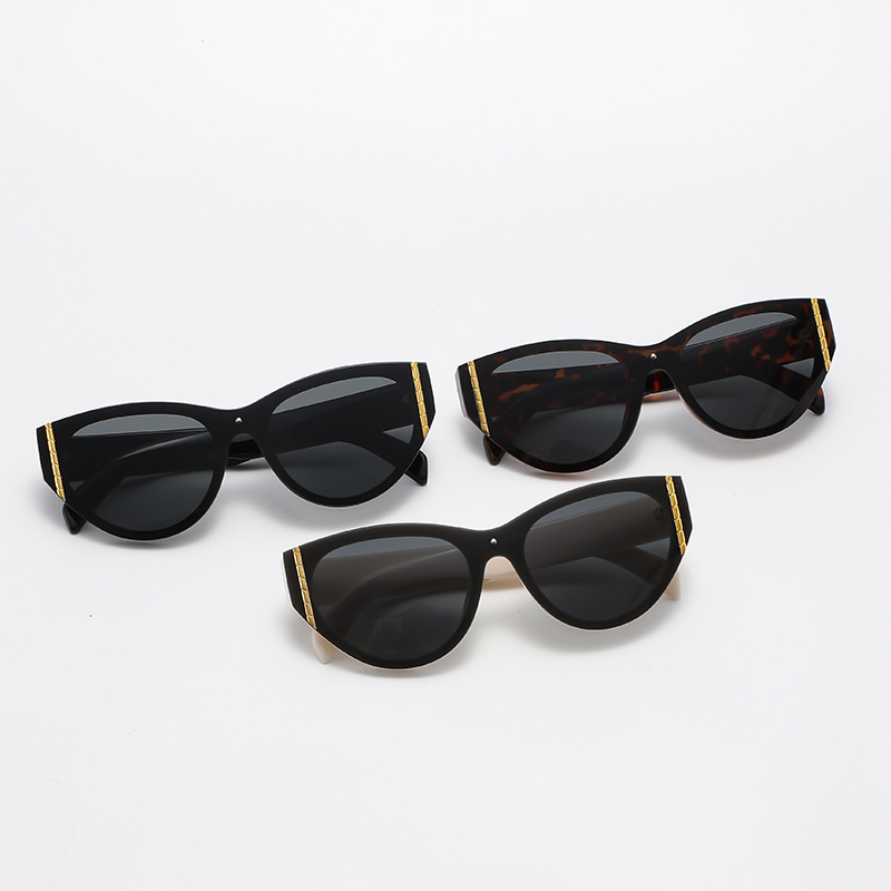 Retro cat eye cross-border lentes lujosas gafas de sol de alto nivel gafas de sol gafas de sol de alta definición gafas de sol de moda
