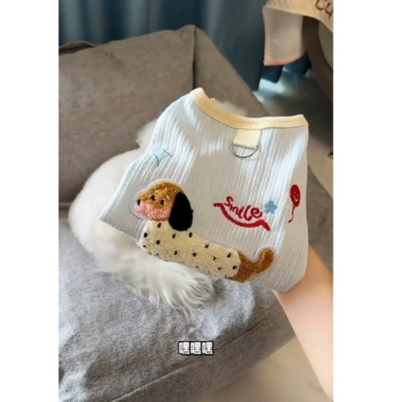 Собачья одежда весной и летом новый стиль с тяговыми пряжками