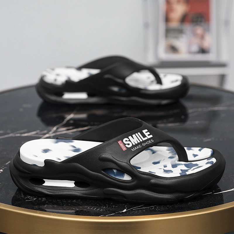 2025 новых модных тапочек для пар, которые можно носить на улице летом, толстоподошвенные нескользящие повседневные тапочки из ЭВА для дома