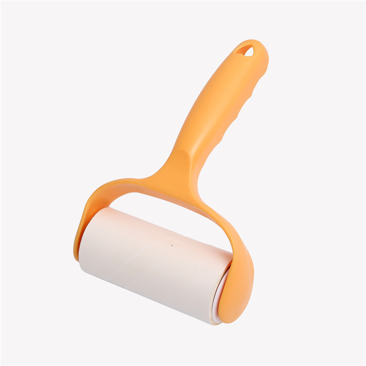Rodillo pegajoso colector de polvo creativo lagrimeo oblicuo 10cm cepillo de rodillo ropa de papel de reemplazo de limpieza para mascotas Dispositivo de cabello pegajoso