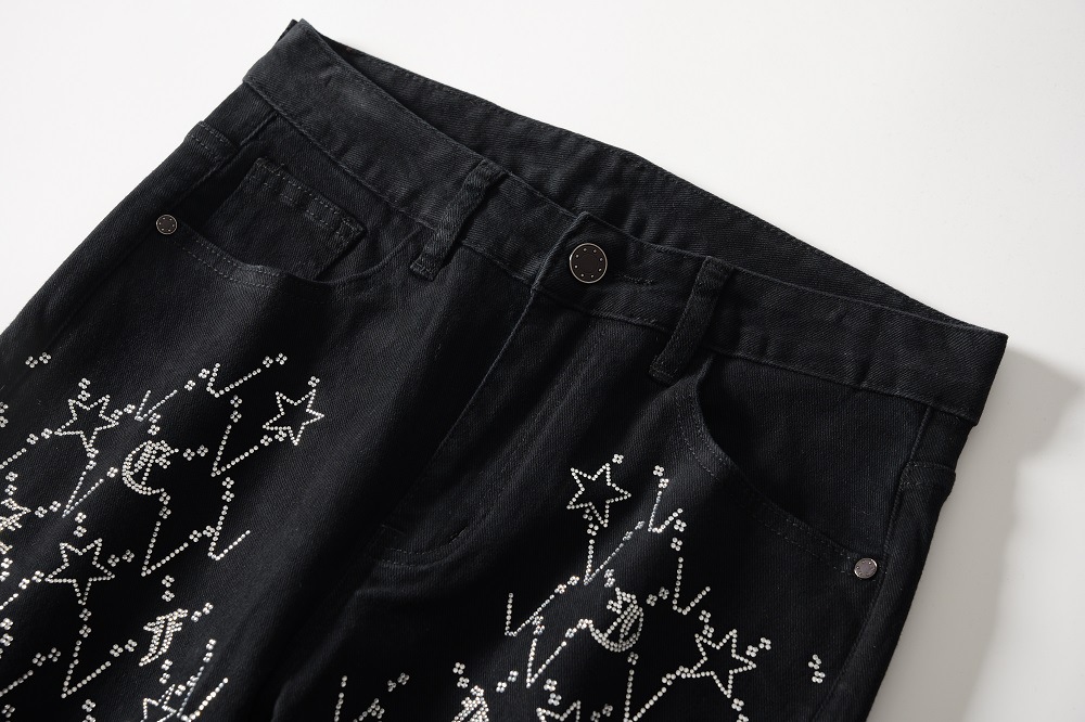 Men's Clothing Autumn/Winter New Style Dark Washed Jeans Men's Slim Fit Straight Leg Men's Autumn Denim Long Pants Thick Style_mkmklike.com