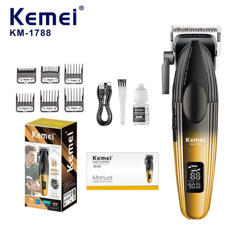 Kemei nuevo cortador de pelo eléctrico digital profesional cortador de pelo de alta velocidad cortador de pelo eléctrico cortador de pelo al por mayor KM - 1788