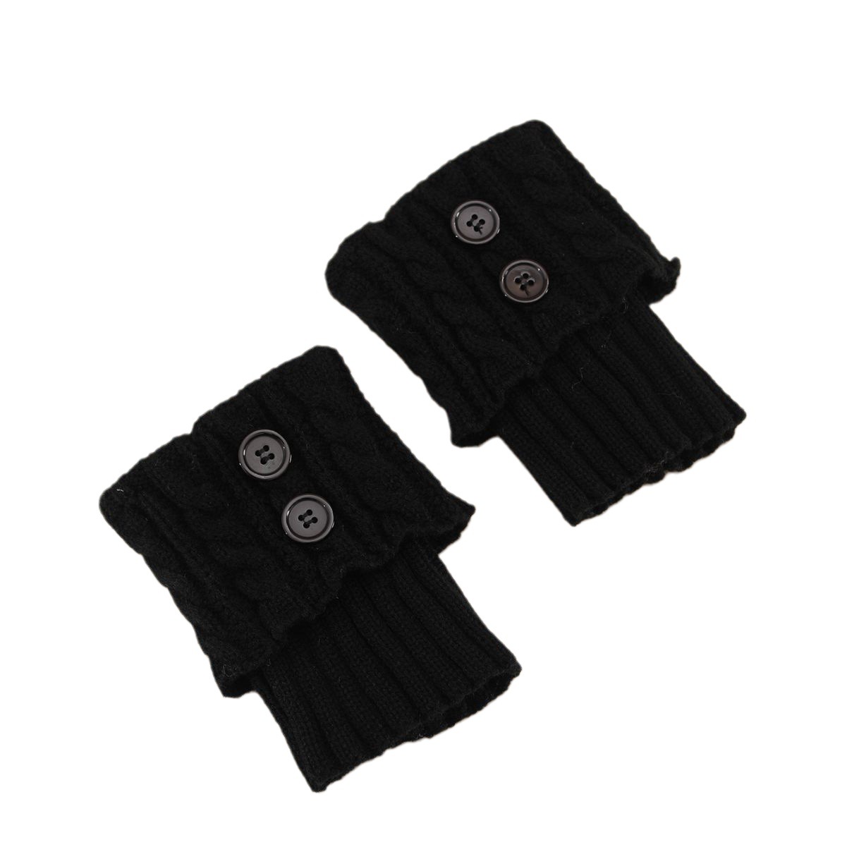 Calzini corti da donna in caldo pile con bottoni intrecciati_voghion.com