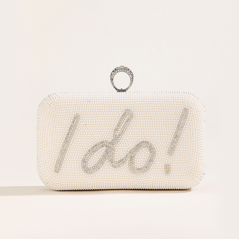 Order cross-border ido English letters rhinestone Pearl dinner bag wedding wedding bag banquet clutch evening bag Order cross-border ido English letters rhinestone Pearl dinner bag wedding wedding bag banquet clutch evening bag